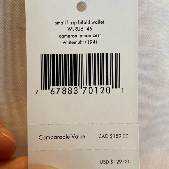 kate spade Cameron Lemon Zest Small Zip Bifold Wallet - Picture 10 of 10